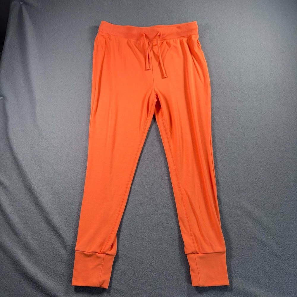 Free Assembly Joggers Girls XL (14/16) Orange Drawstring Lounge Pants 28x24